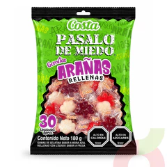 Gomitas Arañas Rellenas Costa 180Gr 30 Unidades