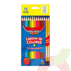 Lápiz Color ProArte 12 Colores+2 Grafitos 