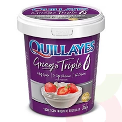 Yogurt Griego Frutilla Triple Quillayes 800Gr