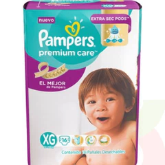 Pañal Pampers Premium Care Talla Xg 16 Uni