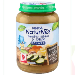 Colados Naturnes Zapallito Italiano Y Carne Nestlé 215Gr