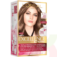 Tintura Pelo Excellent Creme 6.11 Rubio Oscuro Cenizo Profundo L´oréal