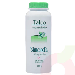 Talco Mentolado Simonds 100Gr