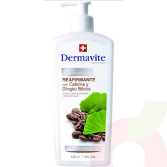 Crema Tratamiento Corporal Reafirmante Cafeína y Ginko Biloba Dermative 530Ml
