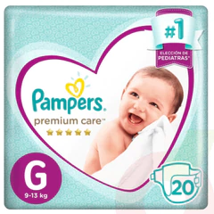 Pañal Pampers Premium Care Talla G 20 Uni