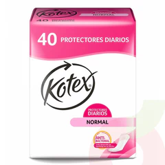 Protectores Diarios Normal Antibacterial Kotex 40 Unidades