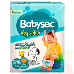 Pañales Babysec Voy Solito XG/XXG 18 Unidades