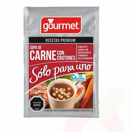 Sopa de Carne Solo Para Uno Gourmet 15Gr