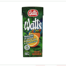 Néctar Naranja Watts 200Ml 6 Unidades