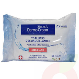 Toallitas Desmaquillantes  Micelar  DermoCream 25 Unidades