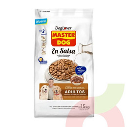 Alimento Perro Adulto Carne Mechada Master Dog 15Kg