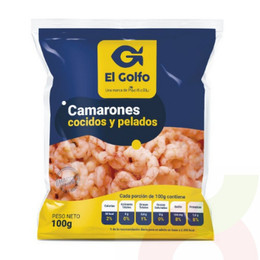 Camarones Cocidos y Pelados El Golfo 200Gr