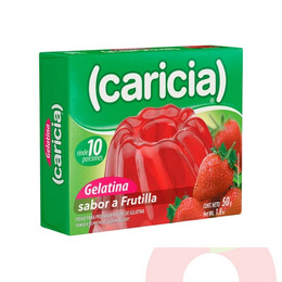 Gelatina Frutilla Caricia 50Gr