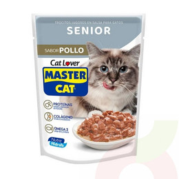 Master Cat sabor Pollo 85Gr Trocitos Senior