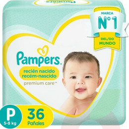 Pañal Pampers Recien Nacido P 36Unid