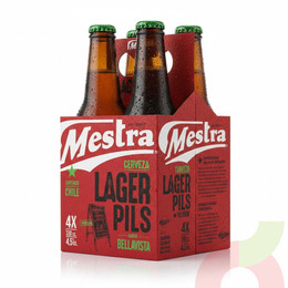 Pack Cerveza Lager Pils Mestra 330Cc 4 Unidades