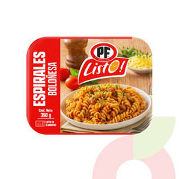 Espirales con Boloñesa PF Listo 350Gr