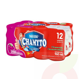 Pack Bebida Láctea Chamyto Frambuesa Nestlé 80ml por 12Un