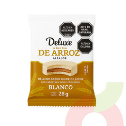 Alfajor de Arroz Chocolate Blanco Dulce de Leche Deluxe 28Gr