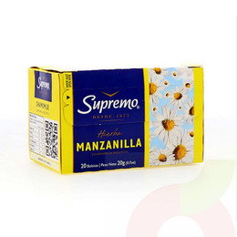 Hierba Manzanilla Supremo 20 Unidades 20Gr 