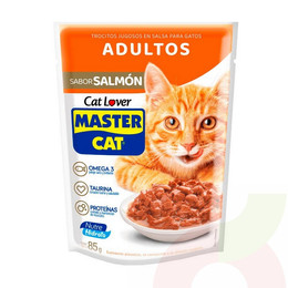 Master Cat sabor Salmón 85Gr Trocitos Adulto