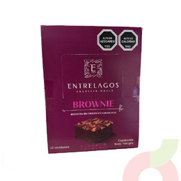  Brownie Chocolate con Nueces Entrelagos 744Gr 12 Unidades