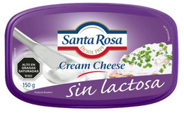 Queso Crema Santa Rosa Cream Cheese 150Gr Sin Lactosa