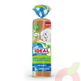 Pan Blanco Cero & Cero Ideal 580Gr 