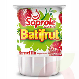 Yoghurt Batifrut Frutilla Soprole 165Gr