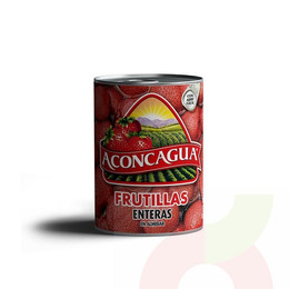 Frutillas Enteras en Almíbar Aconcagua 590Gr
