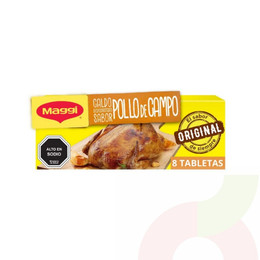 Caldo de Pollo Maggi 8 Unidades 80Gr 