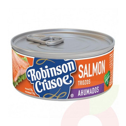 Salmón Ahumado en Trozos Robinson Crusoe 170Gr