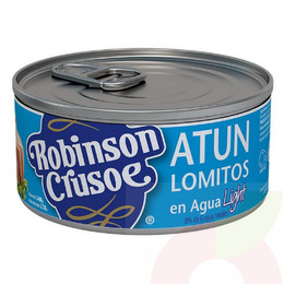 Atún Lomitos en Agua Robinson Crusoe 340Gr 