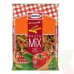 Pastas Fusili Tricolor Carozzi 400Gr 