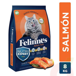 Alimento Gato Adultos Felinnes sabor Salmon 8 Kg