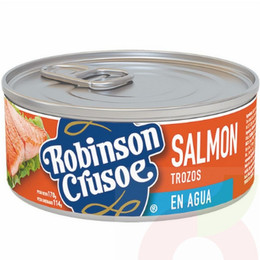 Salmón en Trozos en Agua Robinson Crusoe 170Gr 