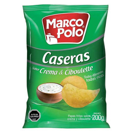 Papas Fritas Caseras Sabor Crema Y Ciboulette 200Gr
