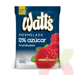 Mermelada Frambuesa 0% Azúcar Watts 200Gr