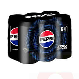 Lata Pepsi Zero 350Cc 6 Unidades  