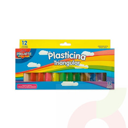 Plasticina Triangular 12 Colores ProArte