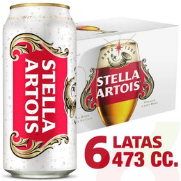 Cerveza Stella Artois 473Cc*6U