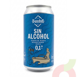 Cerveza Rubia Sin alcohol Bundor 355Cc