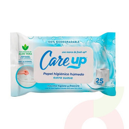 Papel Higiénico Húmedo CareUp 25Unid