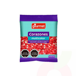 Corazones Multicolor Gourmet 80Gr