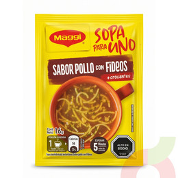 Sopa para Uno Pollo con Fideos Maggi 16Gr