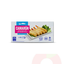 Congelado Camarón  Envuelto en masa Filo 200Gr 