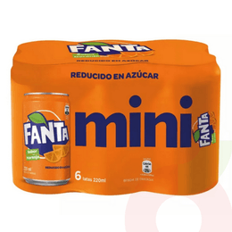 Bebida Lata Fanta 220Cc 6 Unidades