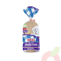 Pan Pita Linaza Chía Ideal 344Gr 8 Unidades