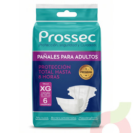 Pañal Adulto XG Prossec 6 Unidades