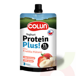 Yoghurt Protein Frutilla-Plátano Squeeze Colun 150Gr